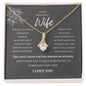 To My Wife Alluring Beauty Necklace Gift Ideas For Her Anniversary Birthday Valentine's Day