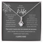 To My Wife Alluring Beauty Necklace Gift Ideas For Her Anniversary Birthday Valentine's Day