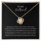 To My Girlfriend Love Knot Necklace Gift For Her Anniversary Birthday Valentine's Day