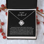 To My Girlfriend Love Knot Necklace Gift For Her Anniversary Birthday Valentine's Day