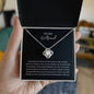 To My Girlfriend Love Knot Necklace Gift For Her Anniversary Birthday Valentine's Day