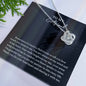 To My Girlfriend Love Knot Necklace Gift For Her Anniversary Birthday Valentine's Day