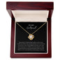 To My Girlfriend Love Knot Necklace Gift For Her Anniversary Birthday Valentine's Day
