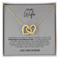 To My Wife Interlocking Hearts Necklace Gift Ideas For Her Anniversary Birthday Valentine's Day
