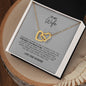 To My Wife Interlocking Hearts Necklace Gift Ideas For Her Anniversary Birthday Valentine's Day