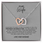 To My Wife Interlocking Hearts Necklace Gift Ideas For Her Anniversary Birthday Valentine's Day