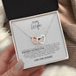 To My Wife Interlocking Hearts Necklace Gift Ideas For Her Anniversary Birthday Valentine's Day