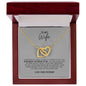 To My Wife Interlocking Hearts Necklace Gift Ideas For Her Anniversary Birthday Valentine's Day