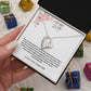To My Wife I Cherish You  Heart Necklace