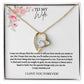 To My Wife I Cherish You  Heart Necklace